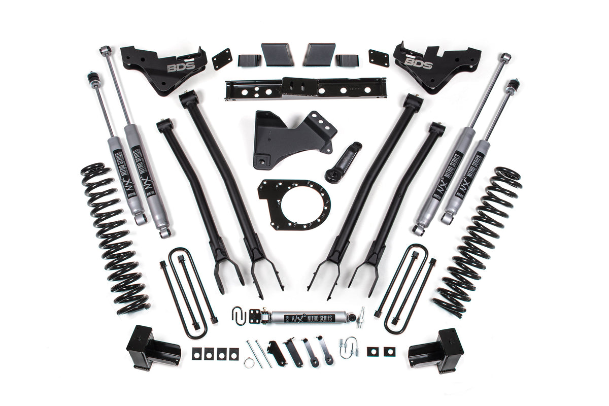 7 Inch Lift Kit w/ 4-Link | Ford F250/F350 Super Duty (23-26) 4WD | Diesel - BDS Suspension BDS2252FPE