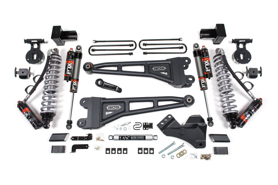 5 Inch Lift Kit w/ Radius Arm | FOX 2.5 Performance Elite Coilover Conversion | Ford F350 Super Duty DRW (23-26) 4WD |...