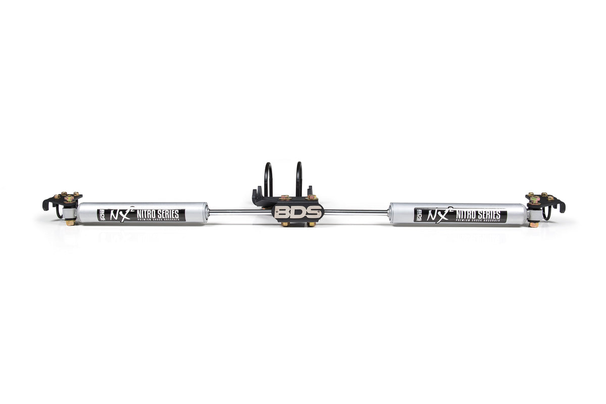 Dual Steering Stabilizer Kit w/ NX2 Shocks | Fits 2.5-9 Inch Lift | Ford F250/F350 Super Duty (05-26) 4WD - BDS...