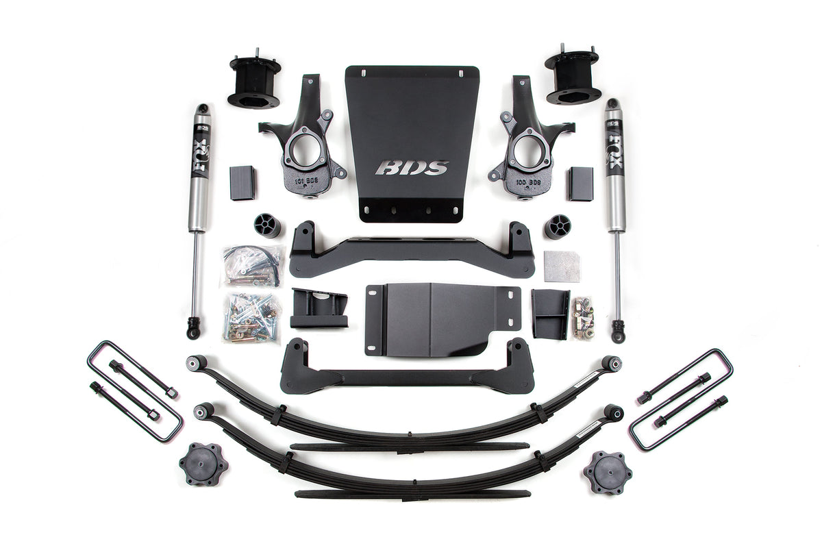 4.5 Inch Lift Kit | Chevy Silverado or GMC Sierra 1500 (07-13) 4WD - BDS Suspension BDS703H