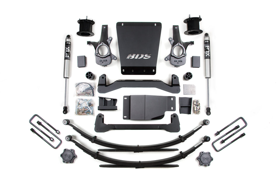 4.5 Inch Lift Kit | Chevy Silverado or GMC Sierra 1500 (07-13) 4WD - BDS Suspension BDS703H