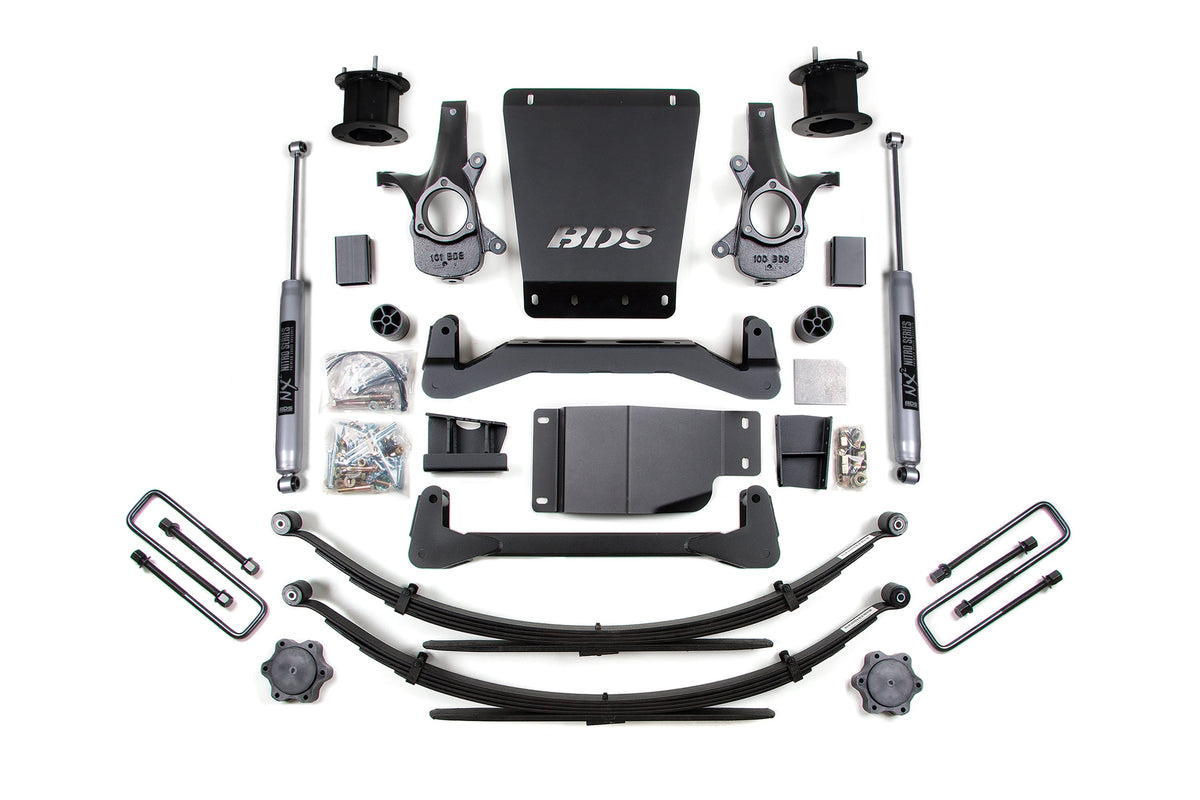 4.5 Inch Lift Kit | Chevy Silverado or GMC Sierra 1500 (07-13) 4WD - BDS Suspension BDS799FS
