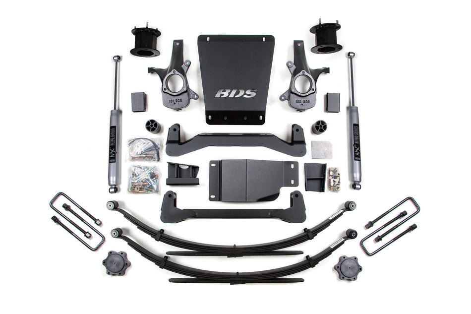 4.5 Inch Lift Kit | Chevy Silverado or GMC Sierra 1500 (07-13) 4WD - BDS Suspension BDS799FS