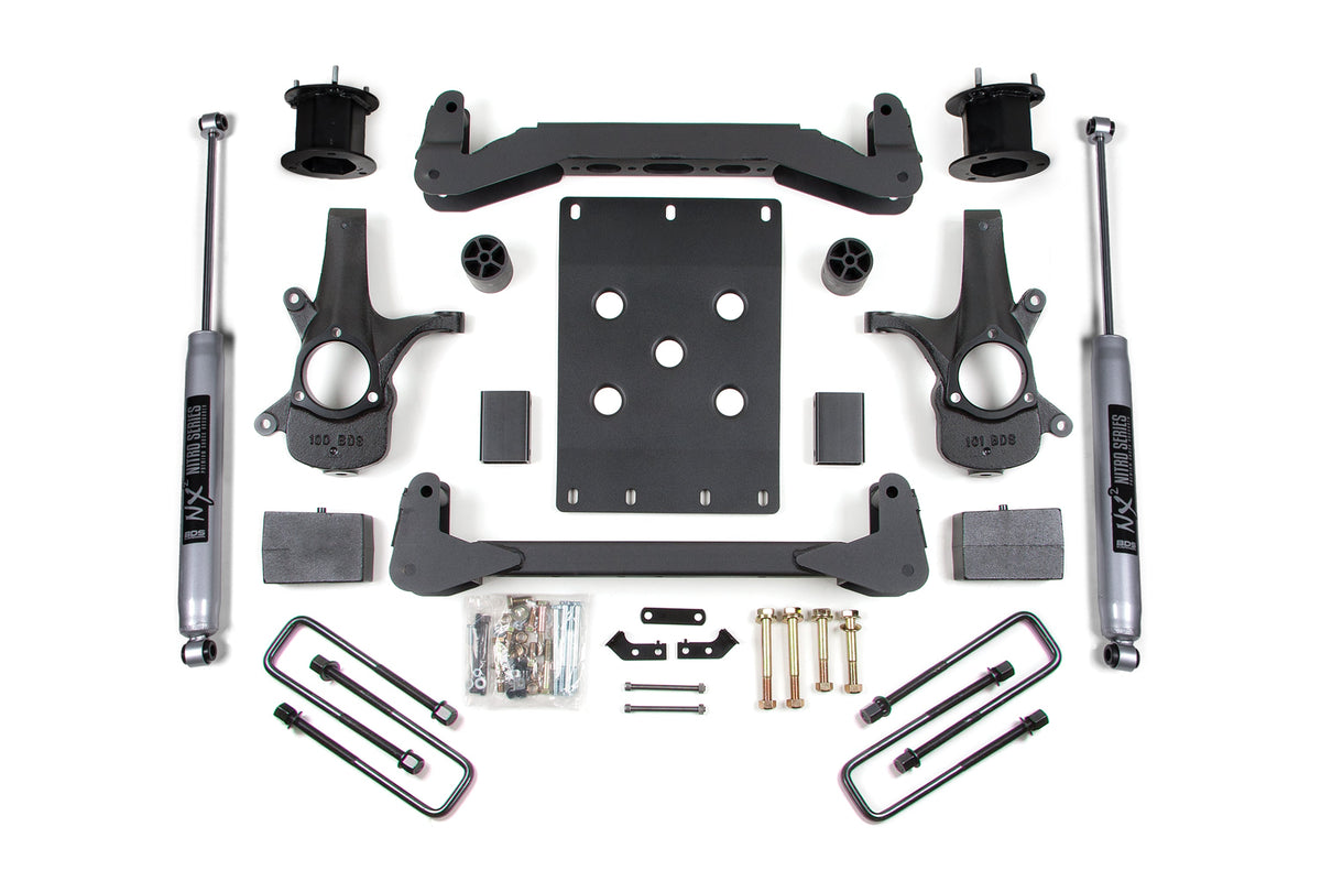 4.5 Inch Lift Kit | Chevy Silverado or GMC Sierra 1500 (07-13) 2WD - BDS Suspension BDS704FS