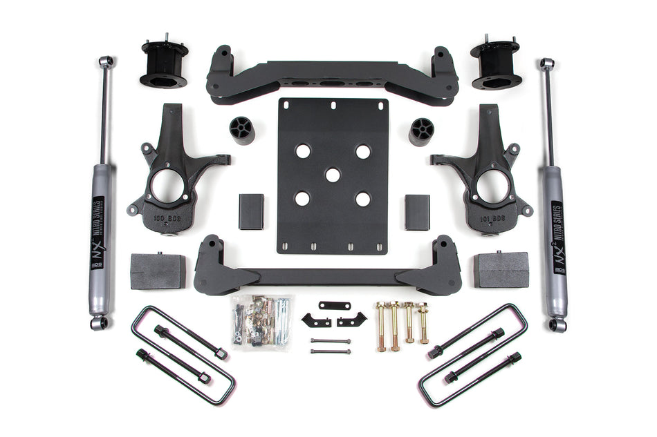 4.5 Inch Lift Kit | Chevy Silverado or GMC Sierra 1500 (07-13) 2WD - BDS Suspension BDS704FS