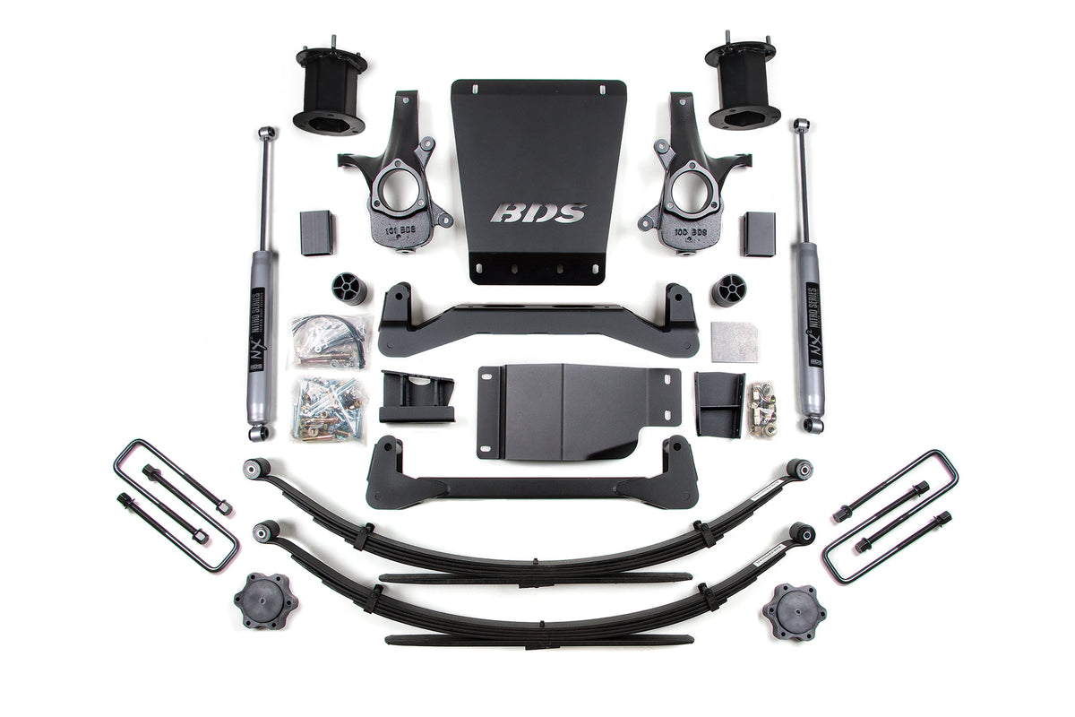 6 Inch Lift Kit | Chevy Silverado or GMC Sierra 1500 (07-13) 4WD - BDS Suspension BDS796H