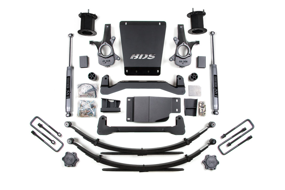 6 Inch Lift Kit | Chevy Silverado or GMC Sierra 1500 (07-13) 4WD - BDS Suspension BDS796H