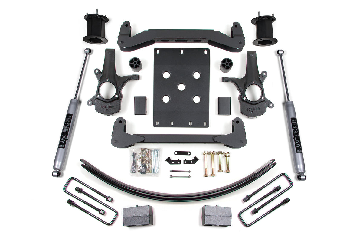 6 Inch Lift Kit | Chevy Silverado or GMC Sierra 1500 (07-13) 2WD - BDS Suspension BDS797FS