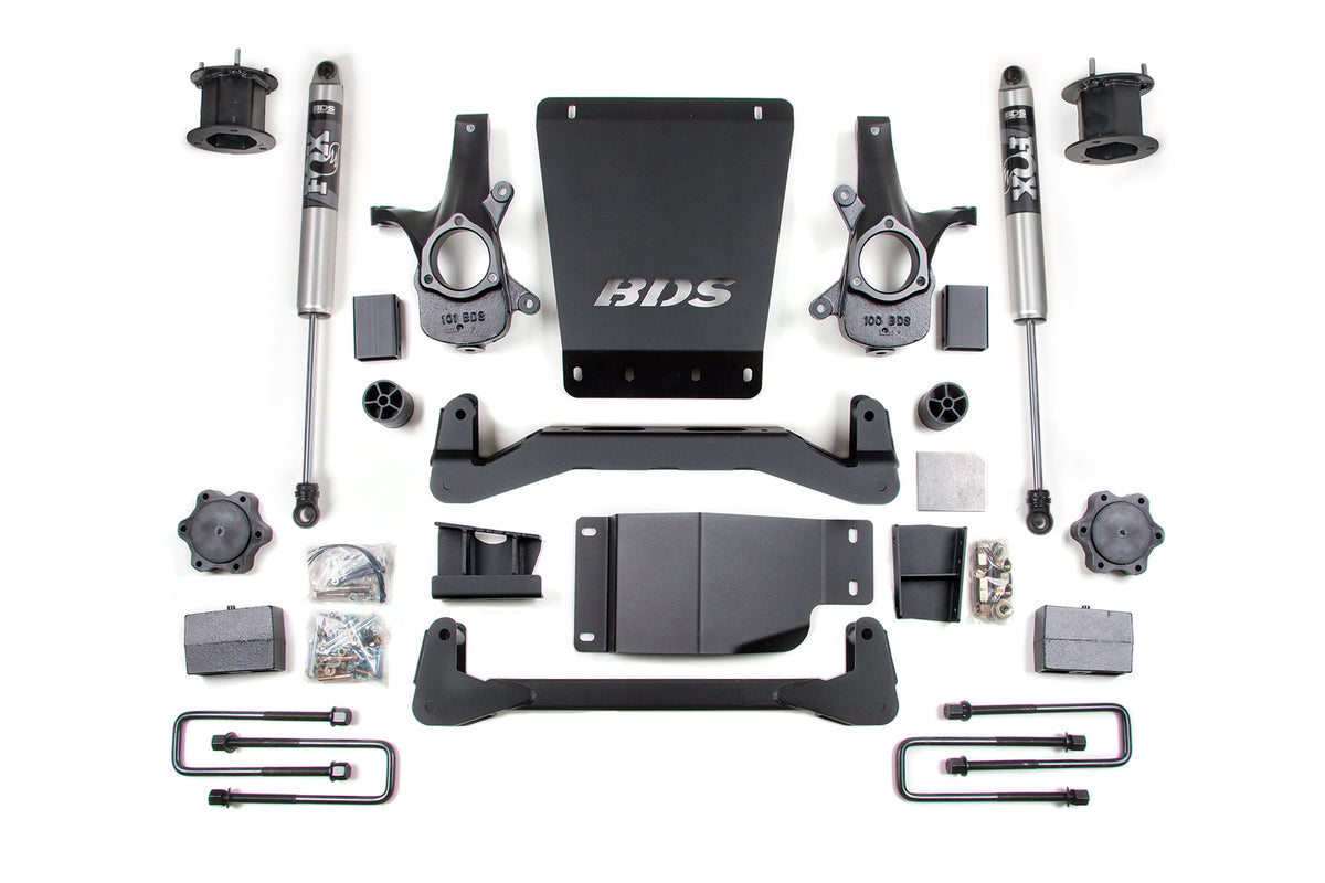 4.5 Inch Lift Kit | Chevy Silverado or GMC Sierra 1500 (07-13) 4WD - BDS Suspension BDS799H