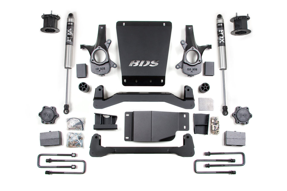 4.5 Inch Lift Kit | Chevy Silverado or GMC Sierra 1500 (07-13) 4WD - BDS Suspension BDS799H