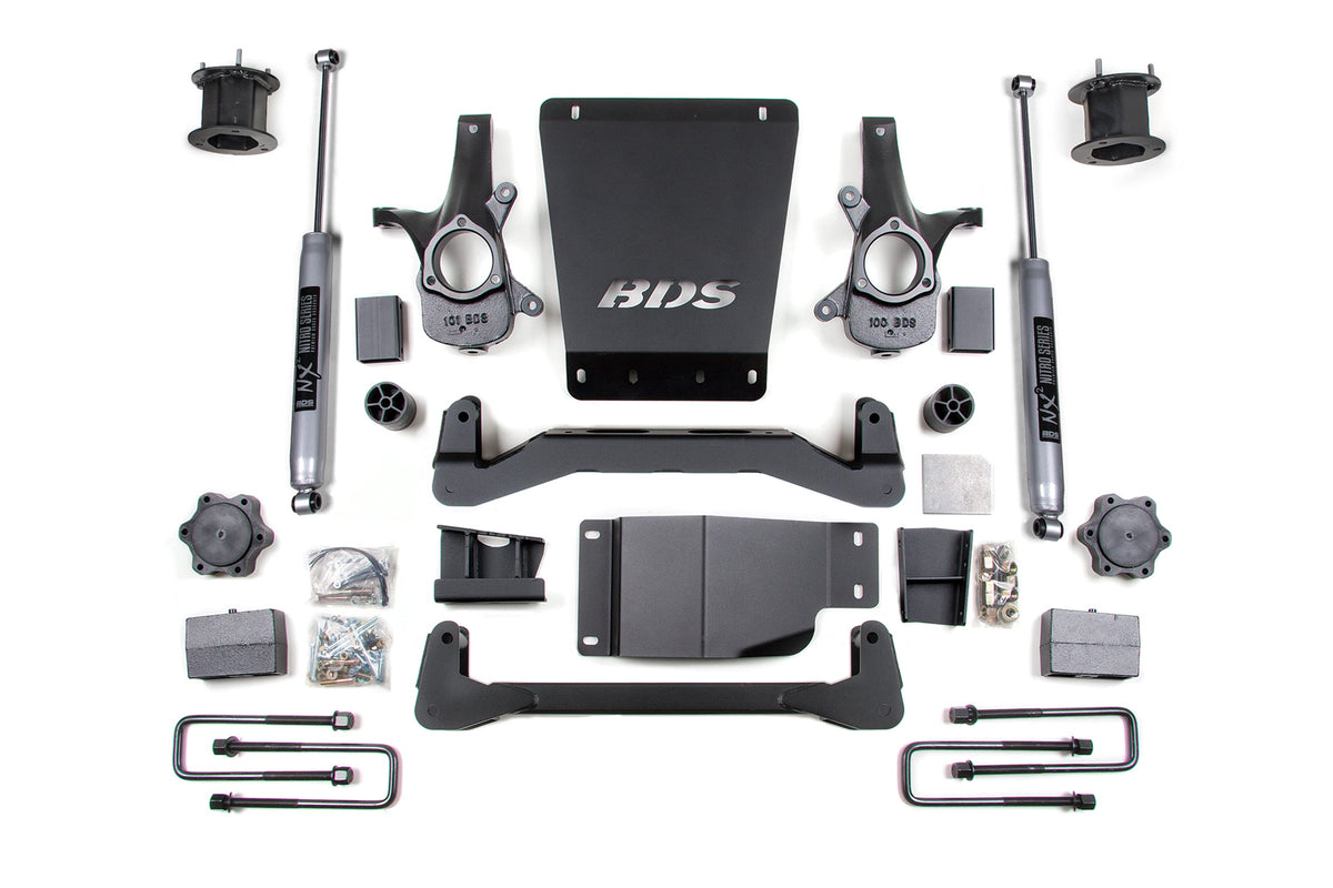 4.5 Inch Lift Kit | Chevy Silverado or GMC Sierra 1500 (07-13) 4WD - BDS Suspension BDS703FS
