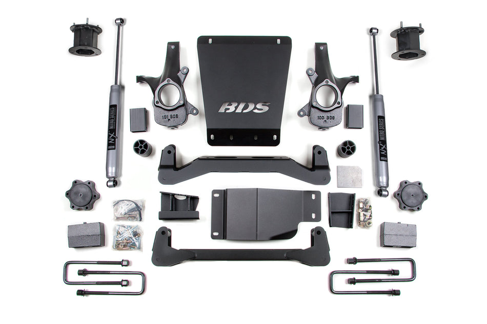 4.5 Inch Lift Kit | Chevy Silverado or GMC Sierra 1500 (07-13) 4WD - BDS Suspension BDS703FS