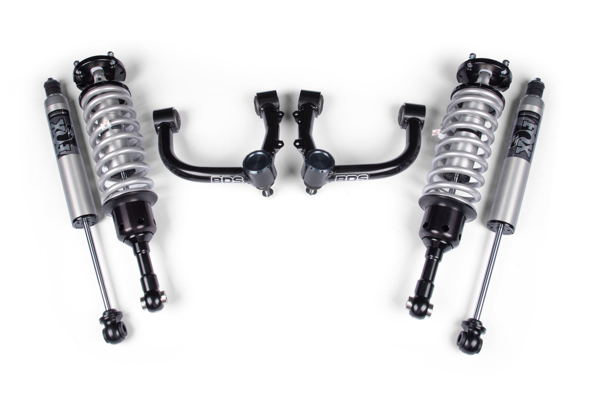 24 Toyota Tacoma 2 Inch Suspension Lift Kit, 0 Inch Rear, BDS UCA - Fox 3.0 Factory Race Series C/O Front, Fox 3.0...