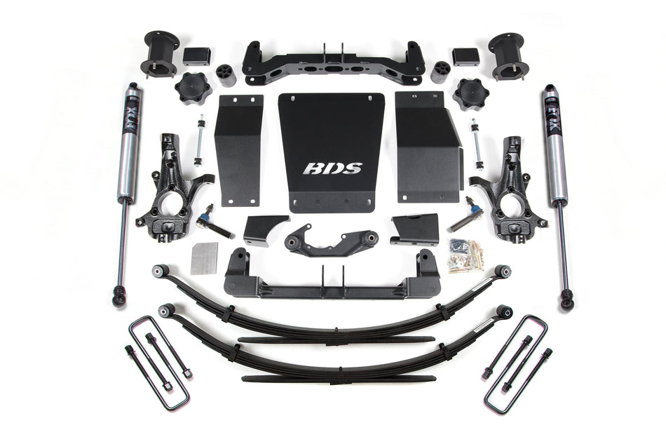 14-18 Chevrolet Silverado 1500 - GMC Sierra 1500 4WD 4.5 Inch Suspension Lift Kit (Cast Steel), 4 Inch Rear Lift, Leaf...