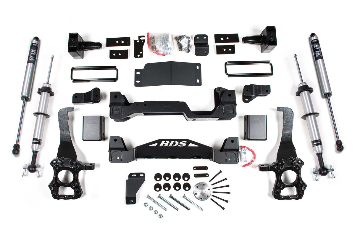 6 Inch Lift Kit | FOX 2.0 IFP Strut | Ford F150 (15-20) 4WD - BDS Suspension BDS1305FSR