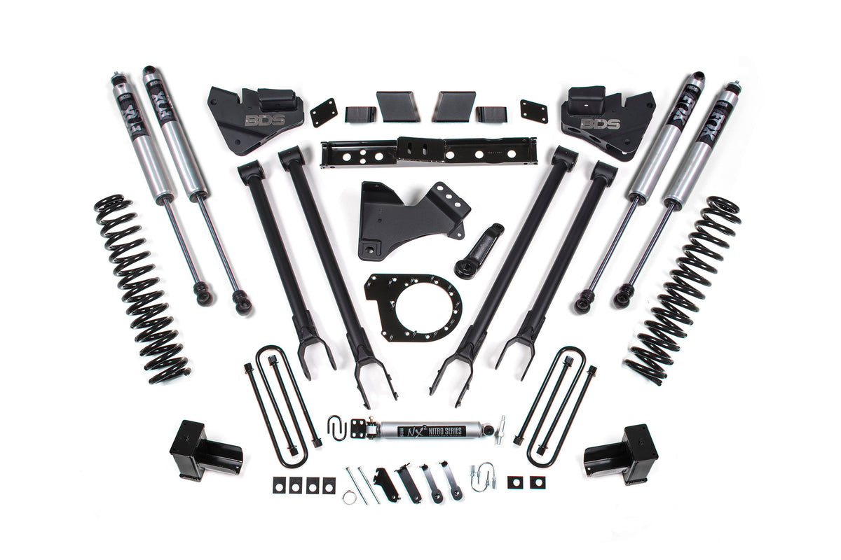 6 Inch Lift Kit | 4-Link Conversion | Ford F250/F350 Super Duty (17-19) 4WD | Diesel - BDS Suspension BDS1527H