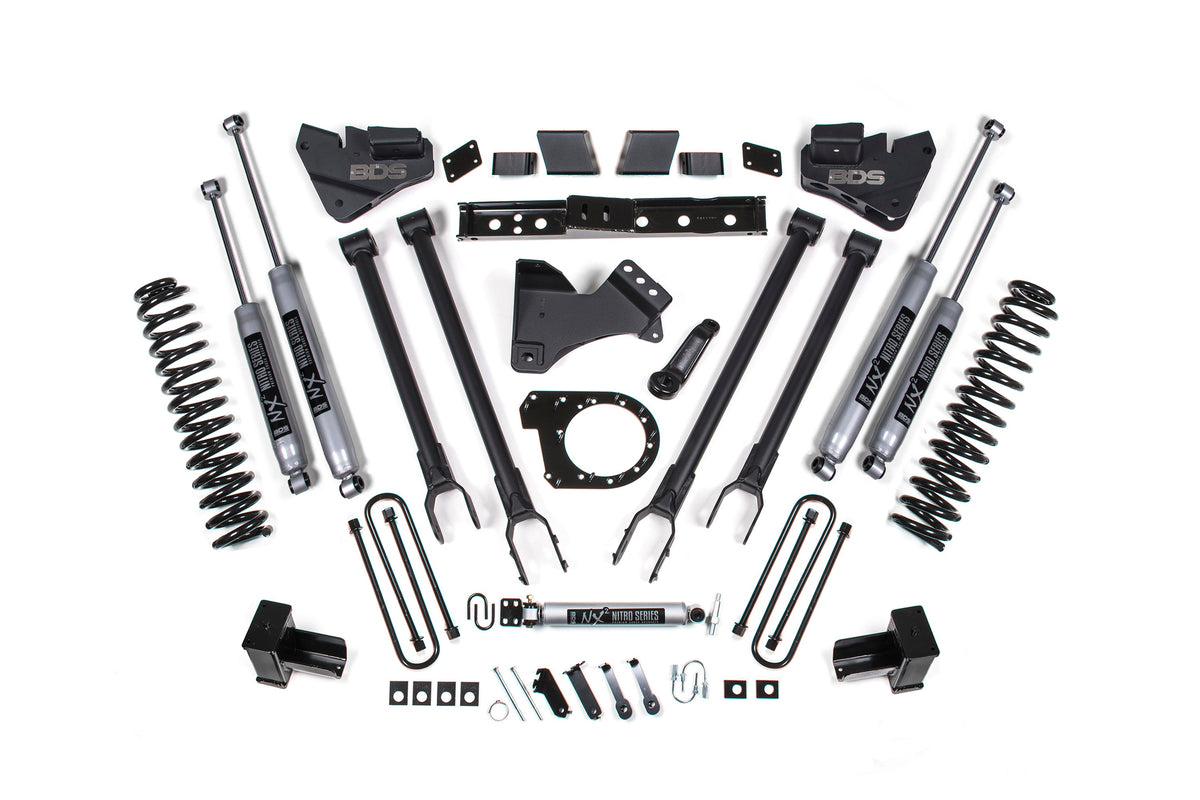 6 Inch Lift Kit | 4-Link Conversion | Ford F250/F350 Super Duty (17-19) 4WD | Diesel - BDS Suspension BDS1527FS
