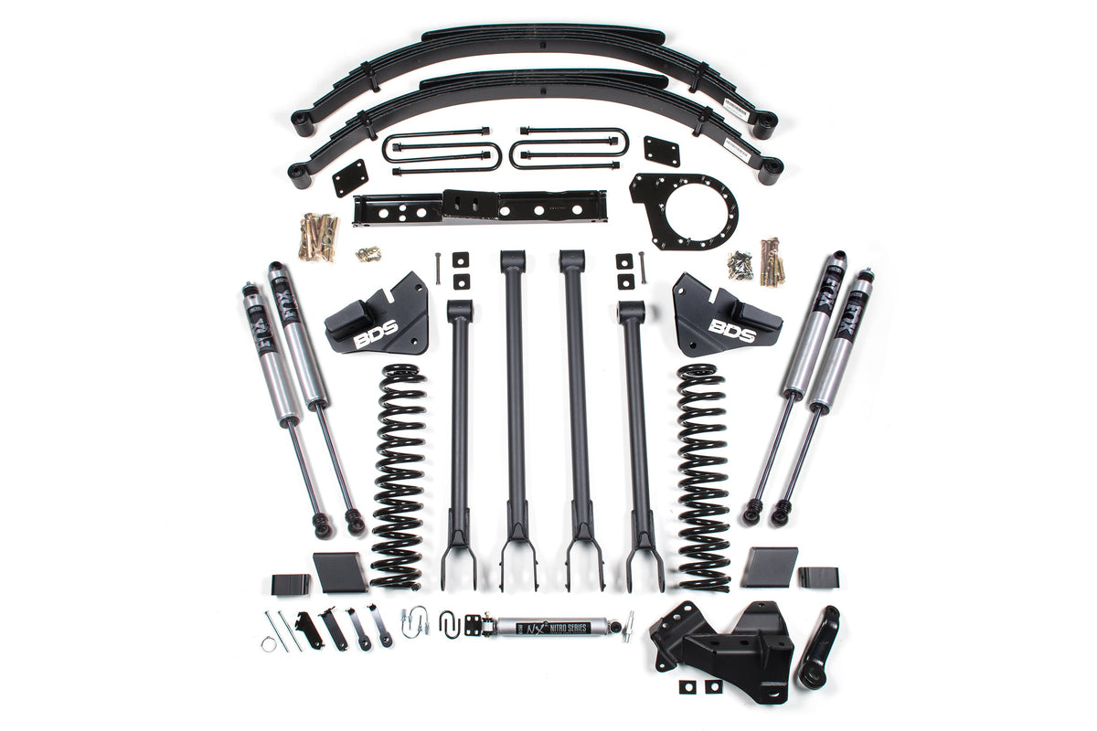 6 Inch Lift Kit | 4-Link Conversion | Ford F250/F350 Super Duty (17-19) 4WD | Diesel - BDS Suspension BDS1528FS