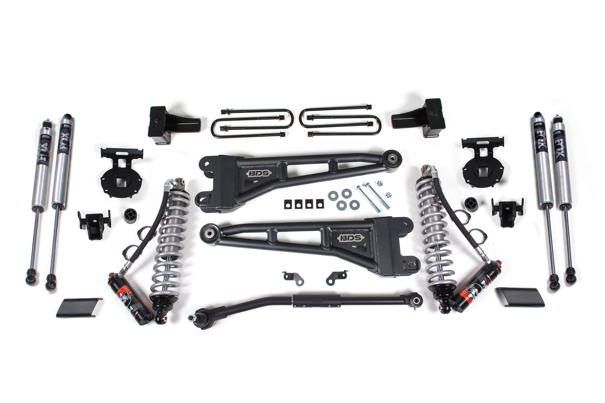 2.5 Inch Lift Kit w/ Radius Arm | FOX 2.5 Performance Elite Coil-Over Conversion | Ford F250/F350 Super Duty (17-19) 4WD...