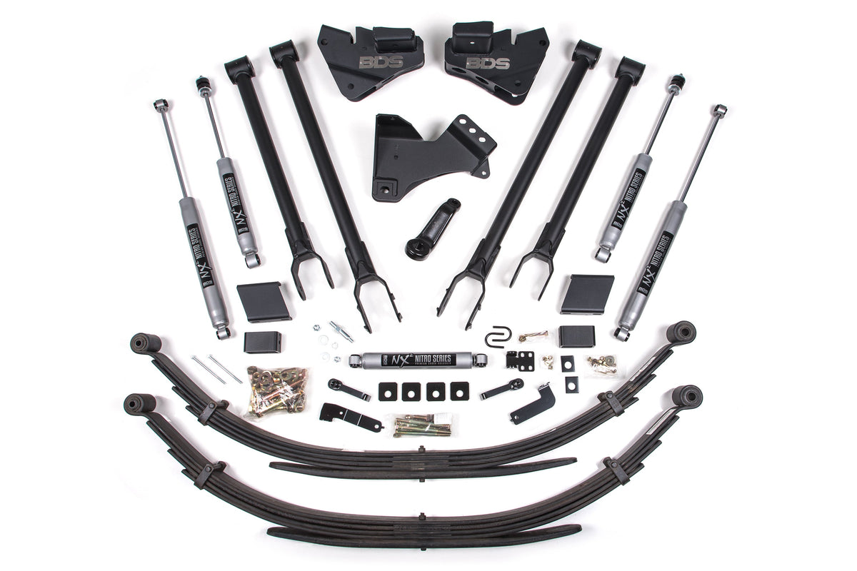 4 Inch Lift Kit | 4-Link Conversion | Ford F250/F350 Super Duty (17-19) 4WD | Diesel - BDS Suspension BDS1555H