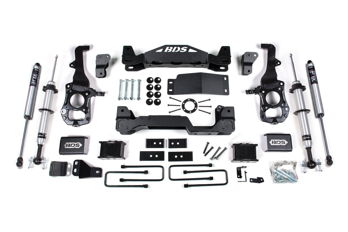 6 Inch Lift Kit | FOX 2.0 Strut | Ford F150 (21-25) 4WD - BDS Suspension BDS1579FSR