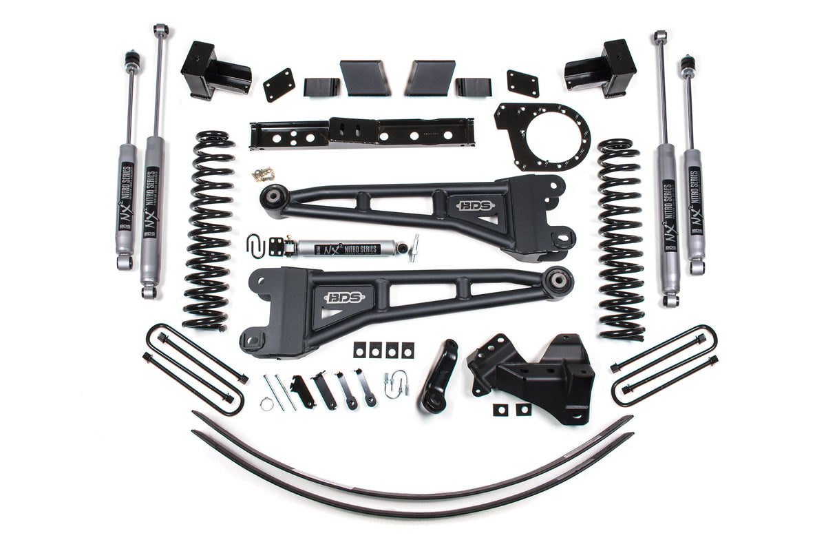6 Inch Lift Kit w/ Radius Arm | Ford F250/F350 Super Duty (17-19) 4WD | Diesel - BDS Suspension BDS1580FS