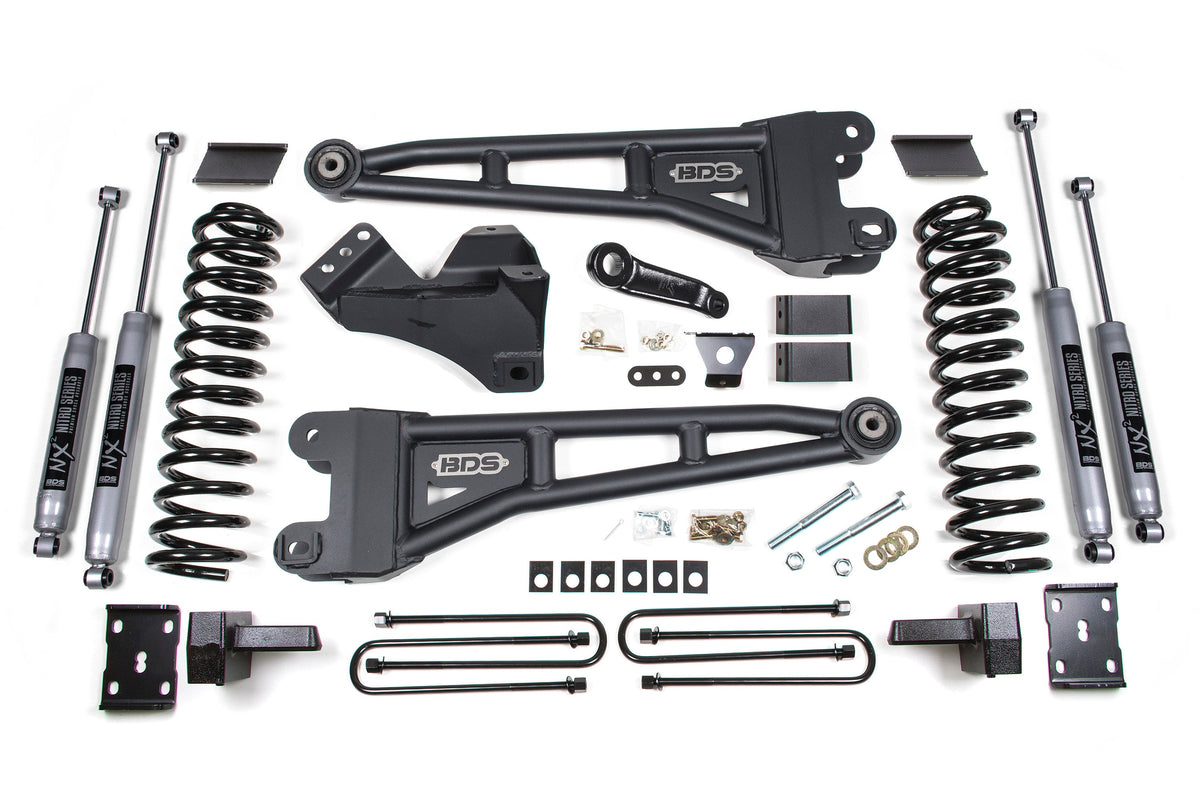 4 Inch Lift Kit w/ Radius Arm | Ford F250/F350 Super Duty (11-16) 4WD | Gas - BDS Suspension BDS1598FS