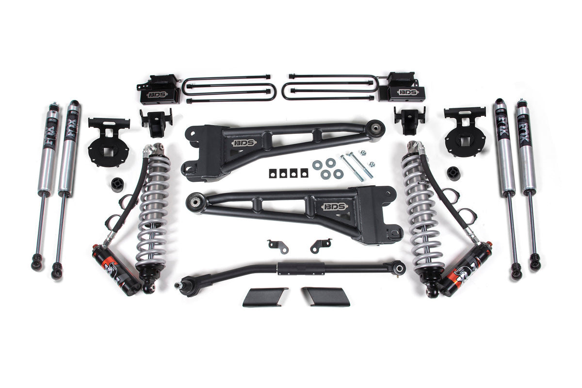 2.5 Inch Lift Kit w/ Radius Arm | FOX 2.5 Performance Elite Coil-Over Conversion | Ford F450 Super Duty (20-22) 4WD - BDS...