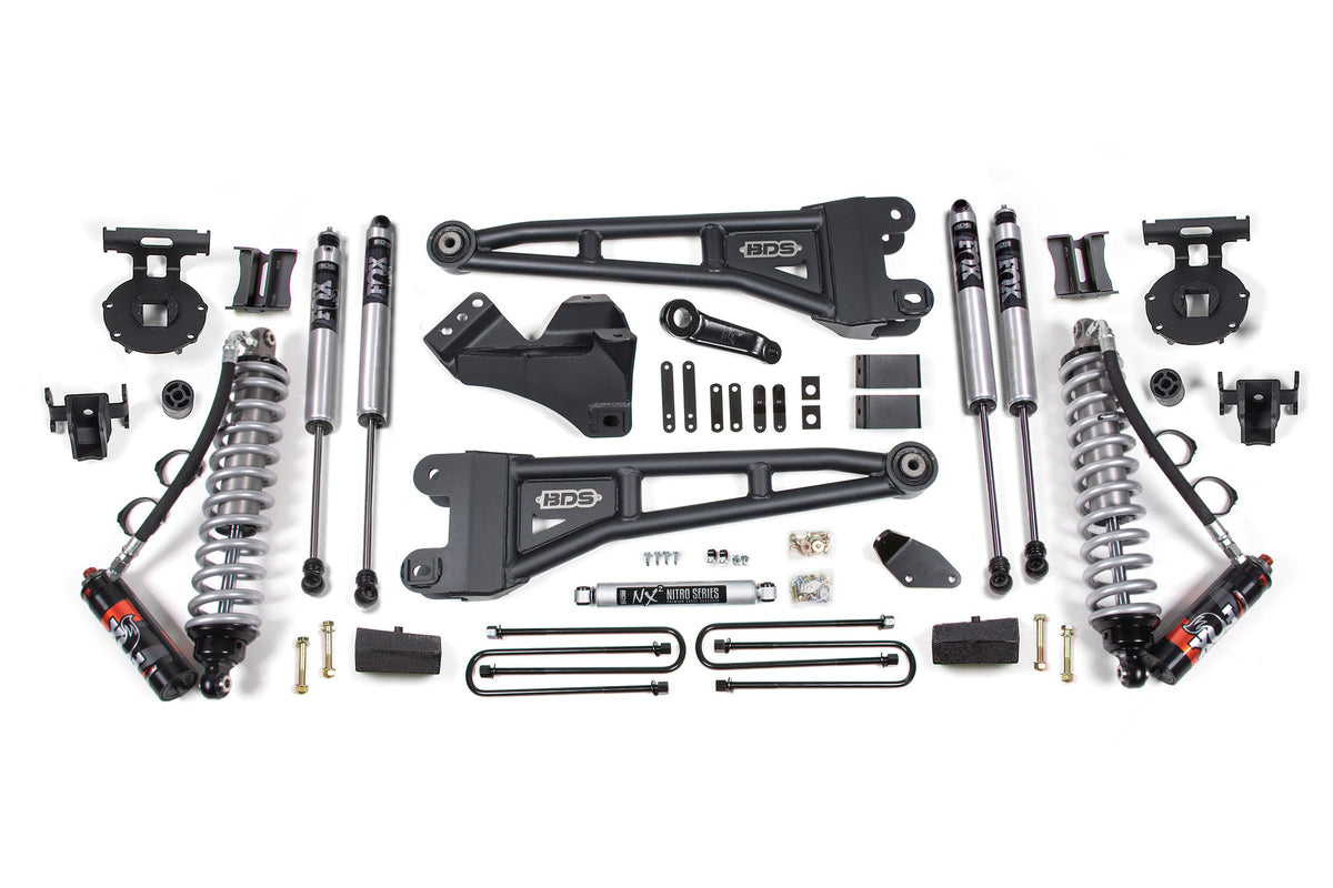 4 Inch Lift Kit w/ Radius Arm | FOX 2.5 Performance Elite Coil-Over Conversion | Ford F250/F350 Super Duty (05-07) 4WD |...