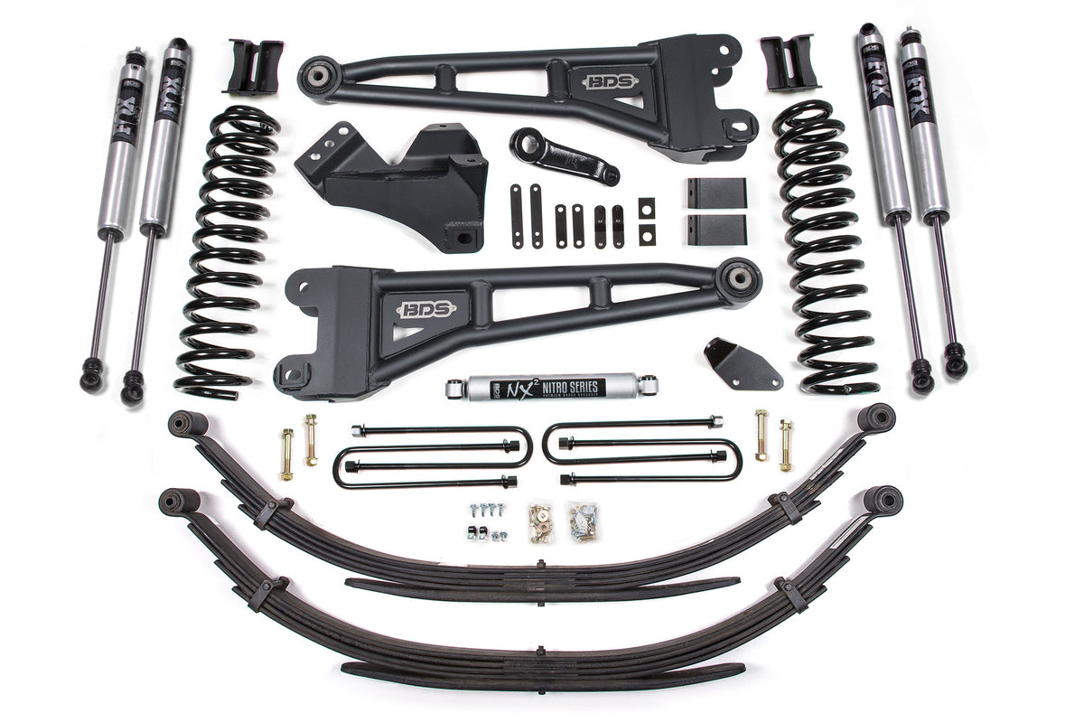 4 Inch Lift Kit w/ Radius Arm | Ford F250/F350 Super Duty (05-07) 4WD | Diesel - BDS Suspension BDS1932FS