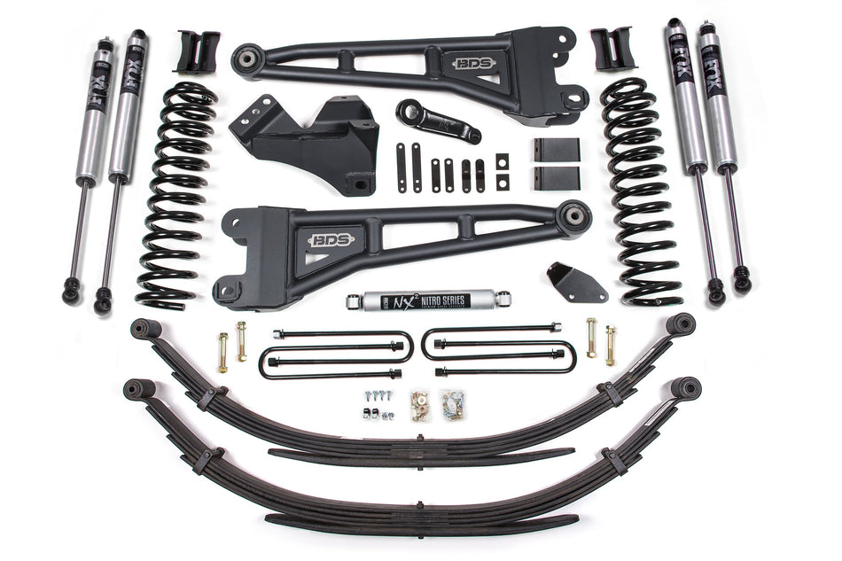 4 Inch Lift Kit w/ Radius Arm | Ford F250/F350 Super Duty (05-07) 4WD | Diesel - BDS Suspension BDS1932FS