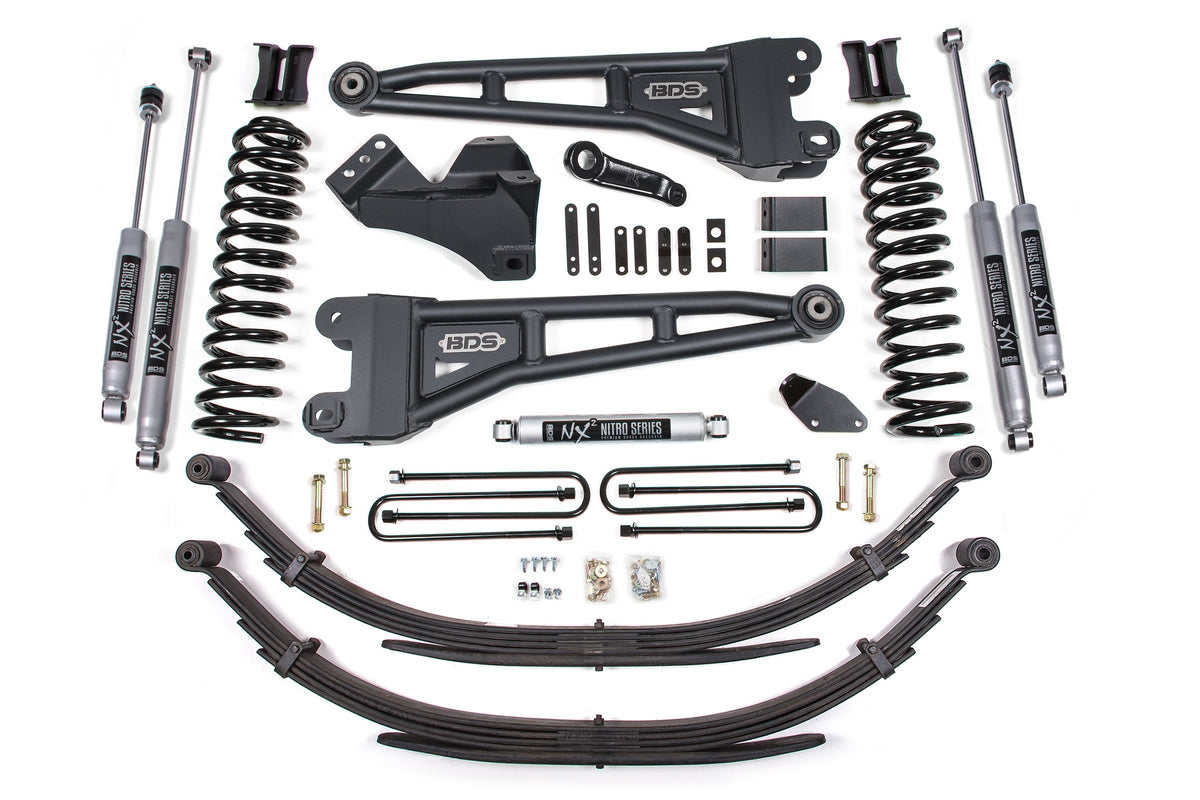 4 Inch Lift Kit w/ Radius Arm | Ford F250/F350 Super Duty (08-10) 4WD | Diesel - BDS Suspension BDS1938H