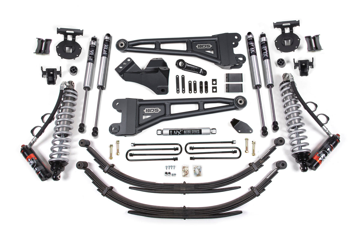 4 Inch Lift Kit w/ Radius Arm | FOX 2.5 Performance Elite Coil-Over Conversion | Ford F250/F350 Super Duty (08-10) 4WD |...