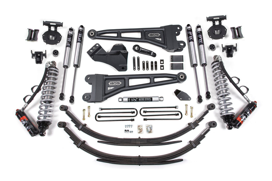 4 Inch Lift Kit w/ Radius Arm | FOX 2.5 Performance Elite Coil-Over Conversion | Ford F250/F350 Super Duty (08-10) 4WD |...