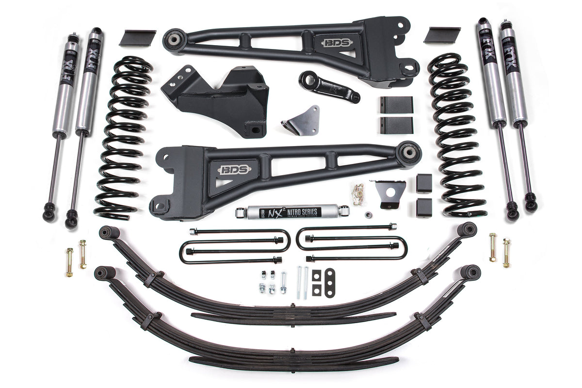6 Inch Lift Kit w/ Radius Arm | Ford F250/F350 Super Duty (05-07) 4WD | Diesel - BDS Suspension BDS1945FS