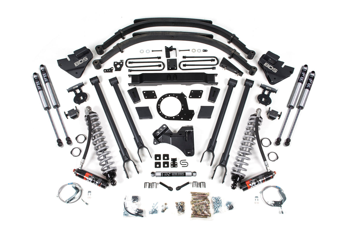 9 Inch Lift Kit w/ 4-Link | FOX 2.5 Performance Elite Coil-Over Conversion | Ford F250/F350 Super Duty (20-22) 4WD |...