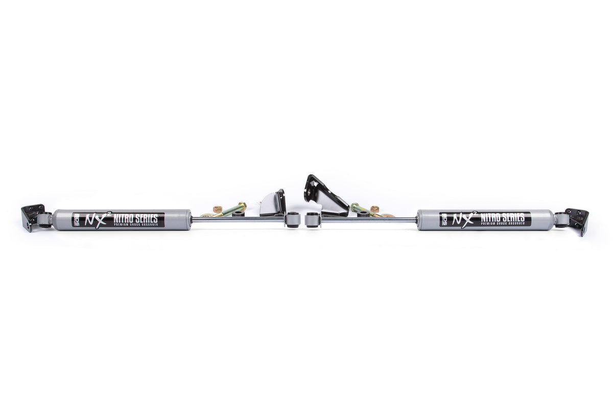 Dual Steering Stabilizer Kit w/ NX2 Shocks | Ford F150 (04-08) 4WD | With BDS Strut Spacers - BDS Suspension BDS2019DH