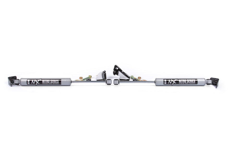 Dual Steering Stabilizer Kit w/ NX2 Shocks | Ford F150 (04-08) 4WD | With BDS Strut Spacers - BDS Suspension BDS2019DH