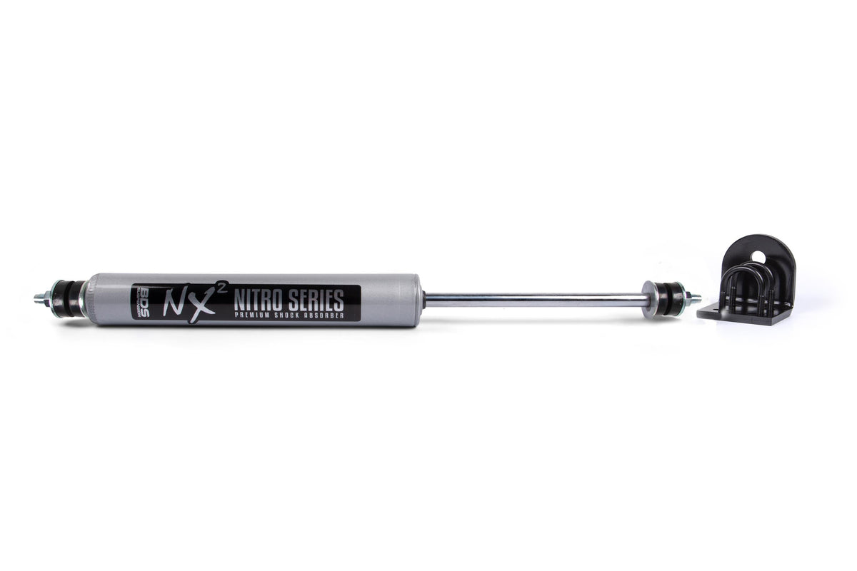Single Steering Stabilizer Kit w/ NX2 Shock | Ford F150/Bronco (80-96) 4WD | With Quad Shocks - BDS Suspension BDS2021SH