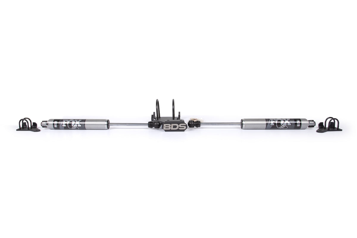 Dual Steering Stabilizer Kit w/ FOX 2.0 Performance Shocks | Fits 2.5-9 Inch Lift | Ford F250/F350 Super Duty (05-26) 4WD...