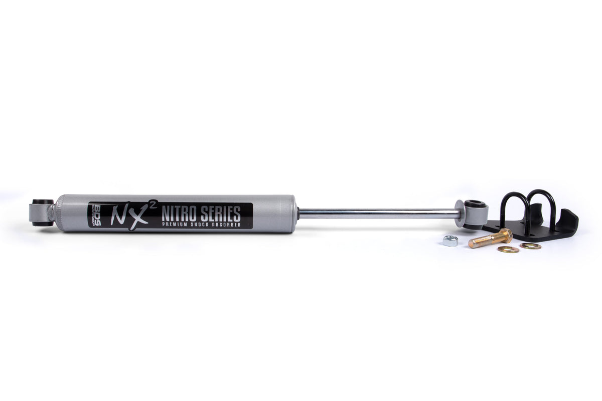 Single Steering Stabilizer Kit w/ NX2 Shock | Ford F250/F350 Super Duty (99-04) 4WD - BDS Suspension BDS2025SH