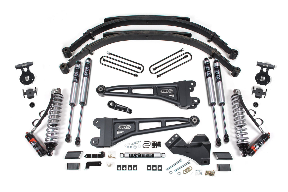 5 Inch Lift Kit w/ Radius Arm | FOX 2.5 Performance Elite Coilover | Ford F250/F350 Super Duty (23-26) 4WD | Diesel - BDS...