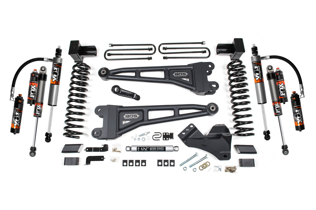 4 Inch Lift Kit w/ Radius Arm | Ford F250/F350 Super Duty (17-19) 4WD | Diesel - BDS Suspension BDS2222FPE