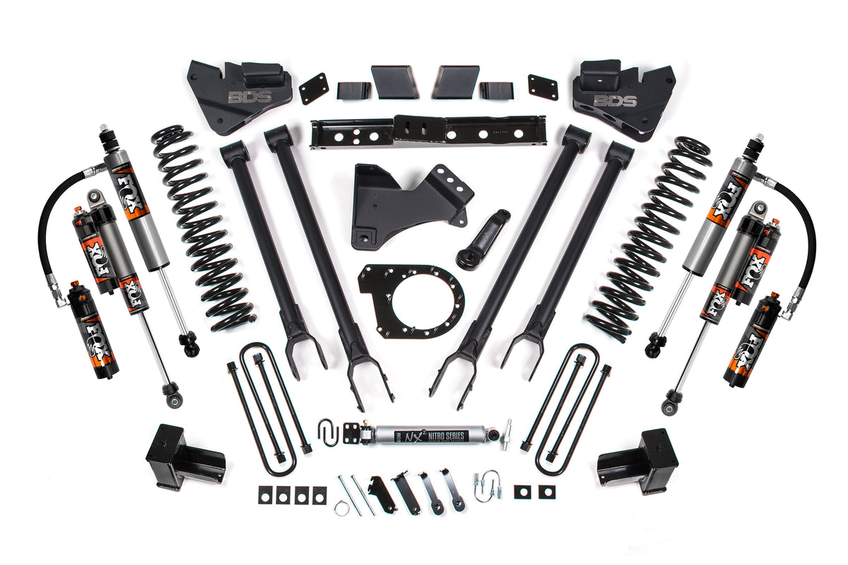 6 Inch Lift Kit | 4-Link Conversion | Ford F250/F350 Super Duty (17-19) 4WD | Diesel - BDS Suspension BDS1529FS