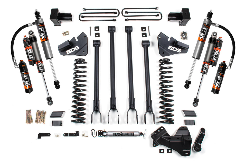 4 Inch Lift Kit | 4-Link Conversion | Ford F250/F350 Super Duty (17-19) 4WD | Diesel - BDS Suspension BDS2228FPE
