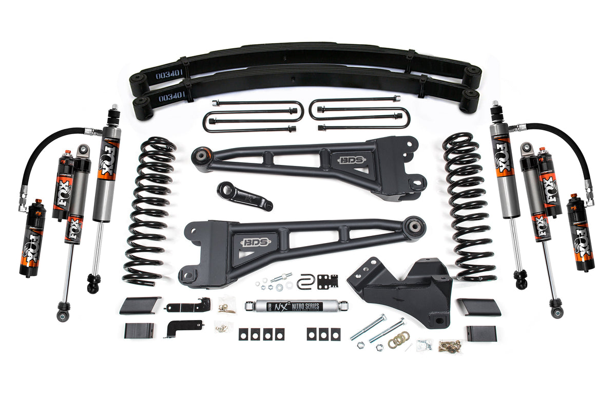 4 Inch Lift Kit w/ Radius Arm | Ford F250/F350 Super Duty (17-19) 4WD | Gas - BDS Suspension BDS2235FPE