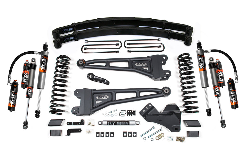 4 Inch Lift Kit w/ Radius Arm | Ford F250/F350 Super Duty (17-19) 4WD | Gas - BDS Suspension BDS2235FPE