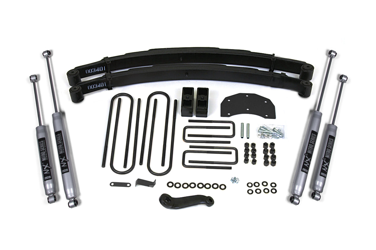 4 Inch Lift Kit | Ford F350 Monobeam (80-96) 4WD - BDS Suspension BDS308FS