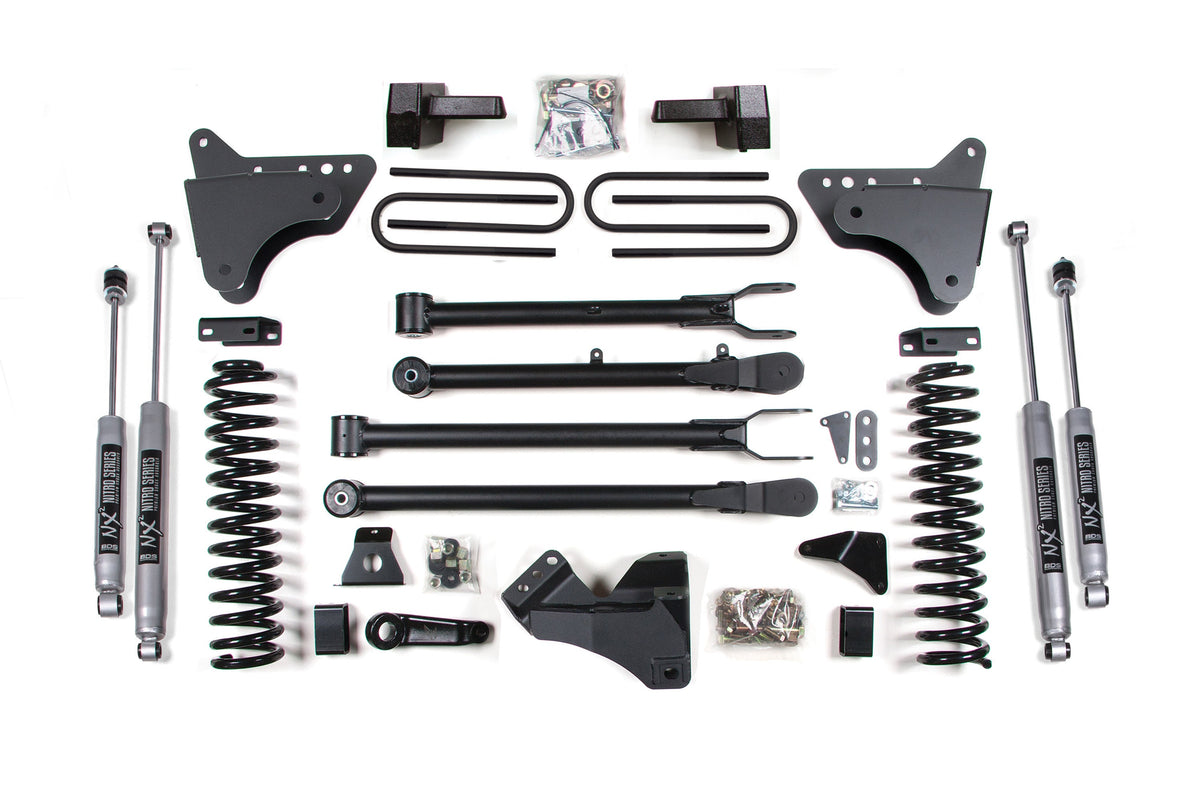 4 Inch Lift Kit w/ 4-Link | Ford F250/F350 Super Duty (08-10) 4WD | Gas - BDS Suspension BDS544FS