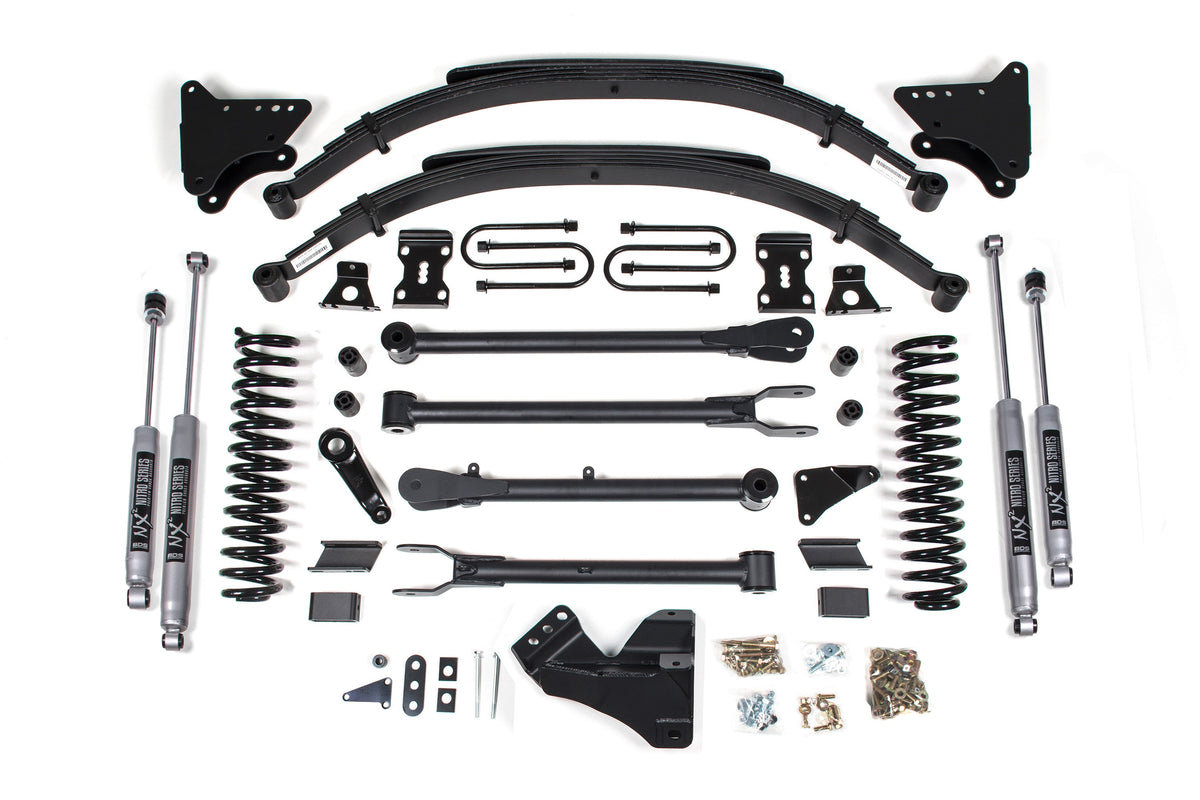 4 Inch Lift Kit w/ 4-Link | Ford F250/F350 Super Duty (08-10) 4WD | Gas - BDS Suspension BDS545H